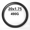 20x1.75 Bicycle Solid Tire Polyurethane Solid Outer Tire For 20inches Bike Trolley And Wheelchair Replacement Solid Tire