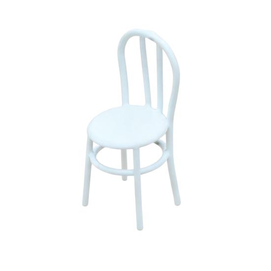 Miniature Chair, Tiny Metal Round Chair, Realistic Furniture Miniature, Mini Collectible Chair for Doll Mansion Miniature Rooms