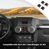 JWWY for JK Center Console Window Control Switch Knob Protection Cover Trim Compatible with 2012-2017 Jeep Wrangler JK KU Interior Accessories