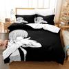 3D Print Anime Chainsaw Man Makima Bedding Set,Duvet Cover Bed Set Quilt Cover Pillowcase,King Queen Twin Size Boys Girls Adults