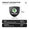Car Body Badge Metal Creative Sticker Exterior Modification Accessories For Skoda Rapid Octavia Derivative Enyaq-iV VisionS Yeti Xkbf53