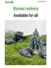 Moosgrüner Kunstrasen für Landschafts- und Bonsai-Dekoration
