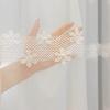 1pc Embroidery Curtain, Pastoral Style Flower Embroidery Rod Pocket Translucent Window Sheer Curtain for Living Room Bedroom Home Decoration