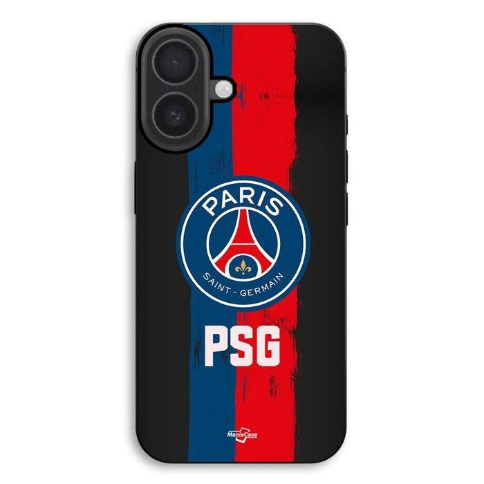Phone Case - MANIACASE - iPhone 17 - Silicone TPU - Flexible - PSG Logo Black
