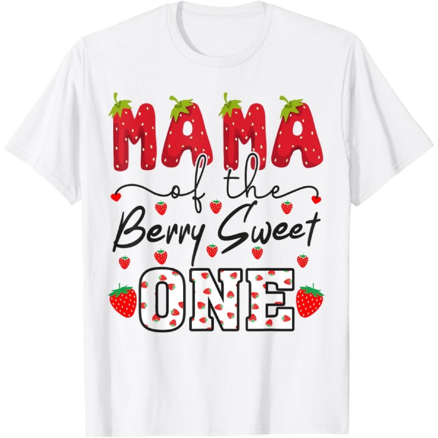 Футболка  Мама Ягодки Сладкого Клубничного Малыша  S