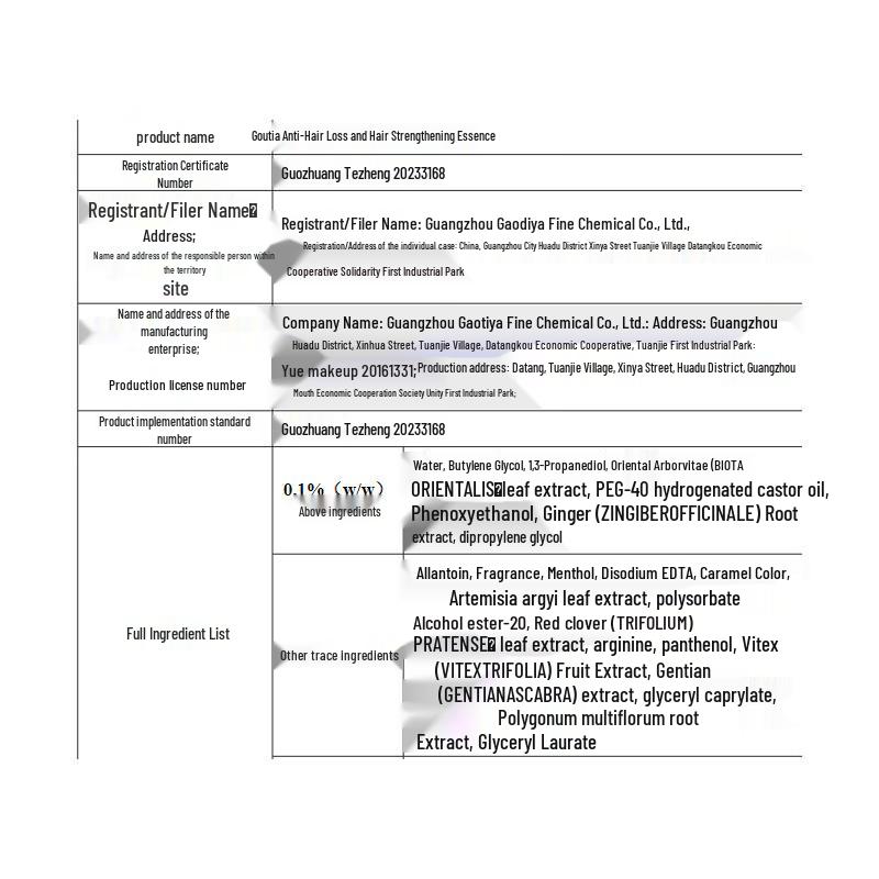 Gao Taya Anti-Hair Loss & Hair Growth Essence 50ml