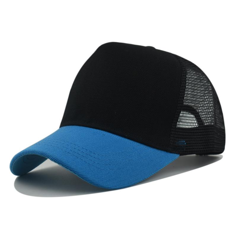 Custom Logo Basic Color Matching 5 Panel Mesh Hat For Women Summer Sunshade Breathable Baseball Caps Outdoor Sport Truck Dad Cap