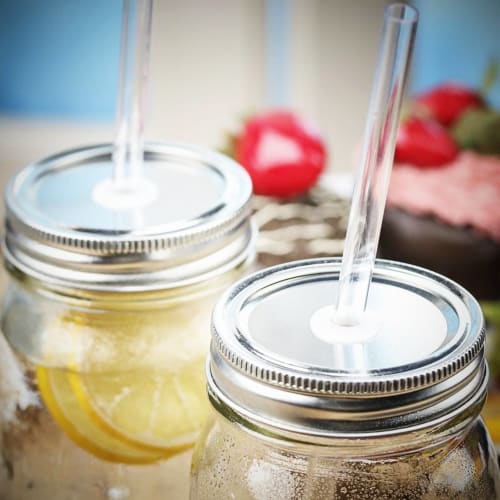 Hiware Glass Smoothie Straws, 1/2" Extra Wide X 10" - Reusable Drinking Straws with Cleaning Brush for Thick Smoothies, Bubble Tea, and Milkshakes
