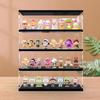 Multi-layer Black Wall-mounted Display Rack for Dolls, LEGO, Hand-made Figures, and Pop Mart Blind Box Molly