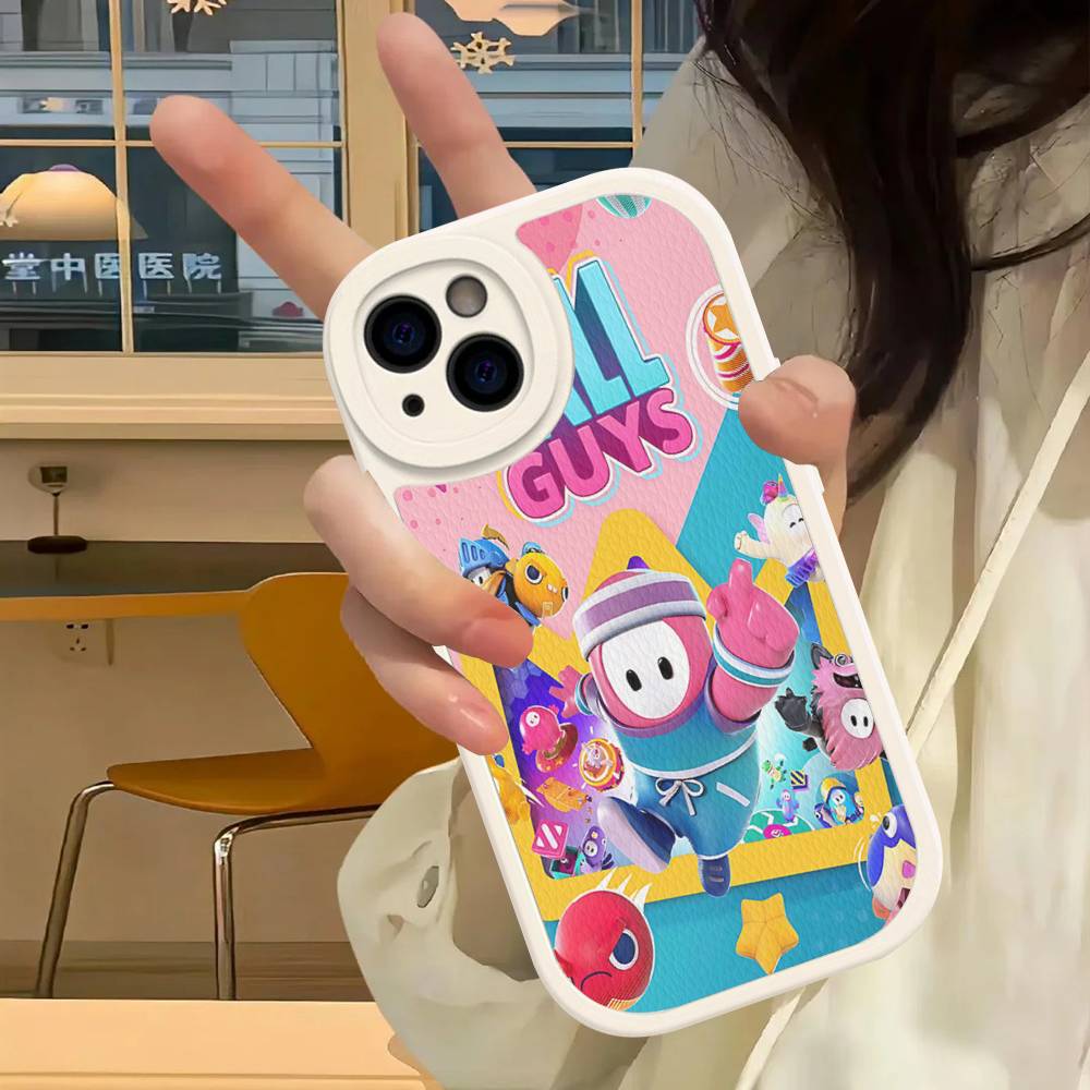 F-Fall G-Guys Party Game Phone Case Hard Leather For IPhone 14 13 16 Mini 15 14 11 12 Pro Max Plus Fundas