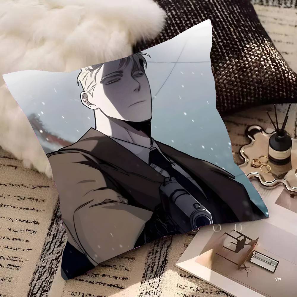 

Наволочка Manga Roses And C-champagne Модная Квадратная Наволочка Спальня Диван Гостиная Ins Декор Отдых 30cm x 30cm
