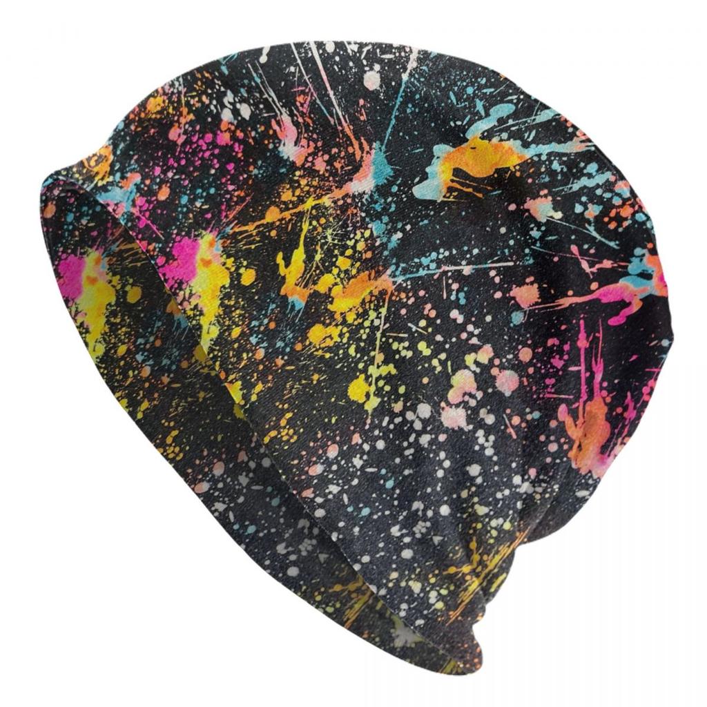 Abstract Street Graffiti Beanie Cap Unisex Winter Warm Bonnet Femme Knitted Hats Colorful Camouflage Skullies Beanies Hat