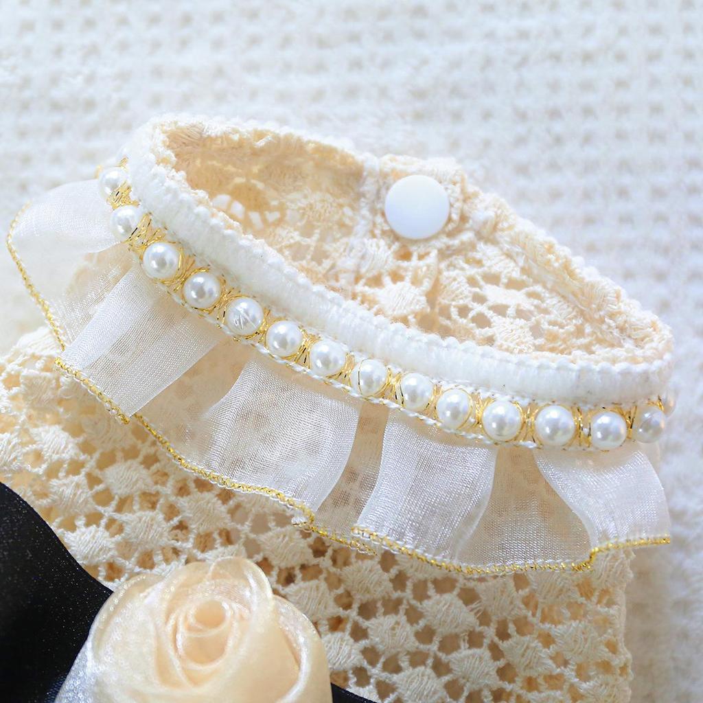 Miss Coco Cute Princess Fluffy Yarn Wedding Dress Skirt for Dogs and Cats