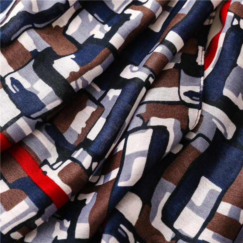 Rectangular Shawl Scarf, Trendy Printed Beach Scarf, Fashionable Sunshade Scarf, Outdoor Soft Large Handkerchief, All Season Warm Tassel Scarf