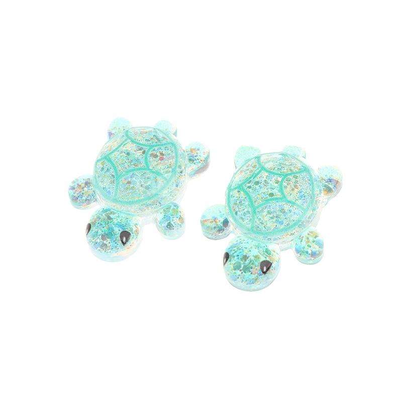 2Pcs Mini Turtle Garden Micro Landscape Resin Crafts Tiny Turtle Miniatures Home Decoration Ornaments Gift