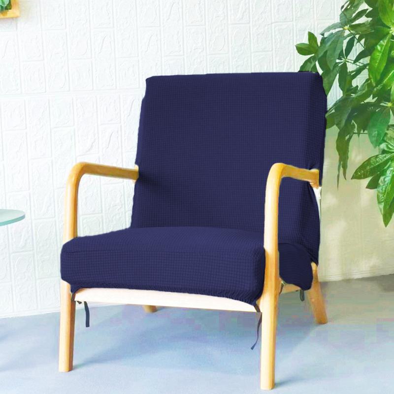 Waterproof Elastic Armrest Leisure Single Sofa Cover Solid Universal Solid Wood Chair Cover Home Bench Seat Sitting Cover