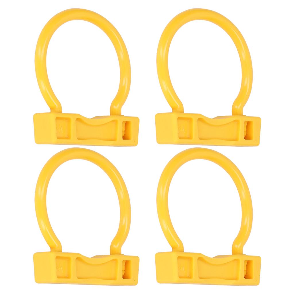 4 Stück Bullen Nasenring Nylon Gelb Hohe Elastizität Leichtgewicht Bauernhof Rinder Nasenring für Rinder M
