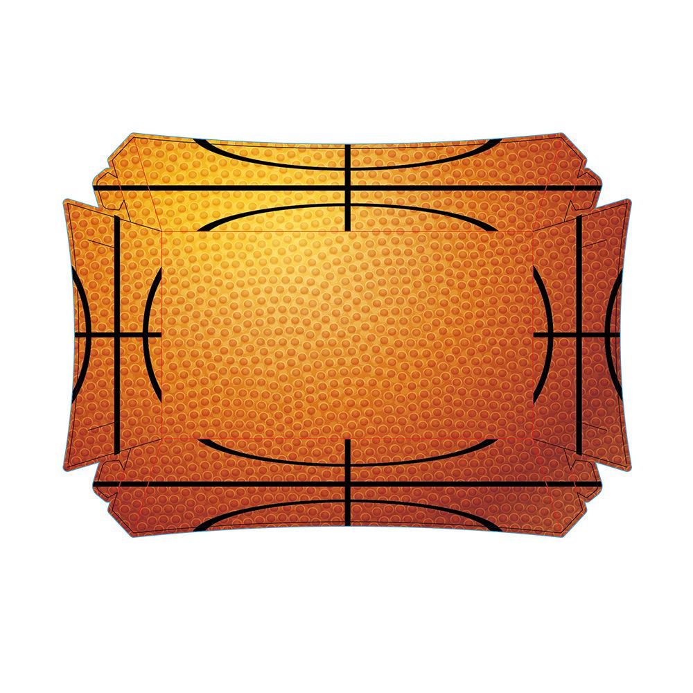 NBA Season Party Tableware: Basketball-Themed Plates, Napkins, and Tablecloth for Fan Birthdays and Celebrations.