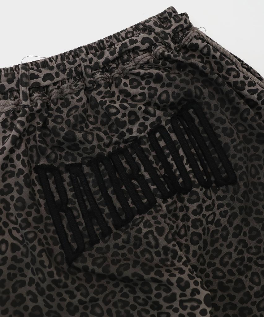 BADBLOOD Raw Edge Convex Jogger - Black Leopard