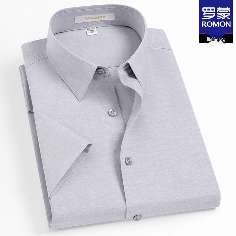 Romon Men's Linen Blend Short Sleeve Shirt