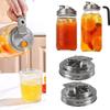 Corrosions Resistant Jar Lid With Leak Proof Spout Stainless Steel Pouring Cover Attachments Kitchen Supplies