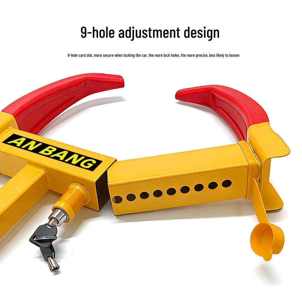 Retractable Universal Car Tire Lock Anti-theft Bull Horn Pliers