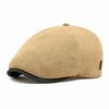 Casual Vintage Style Newsboy Caps Solid Color Mesh Beret Hats Breathable Adjustable Driving Cap Spring Summer for Men and Women