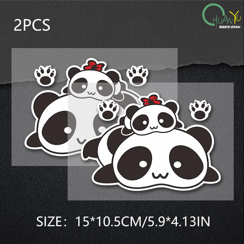 Cartoon cute panda car windows, motorcycle bumpers, luggage compartments, notebook stickers, stickers