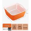 LiLe Square Double-Layer Drain Basket