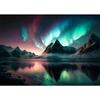 Modern Beautiful Nature Landsscape Canvas Painting Forest Mountain Lake Aurora Mural Prints Poster for Living Room Home Decor