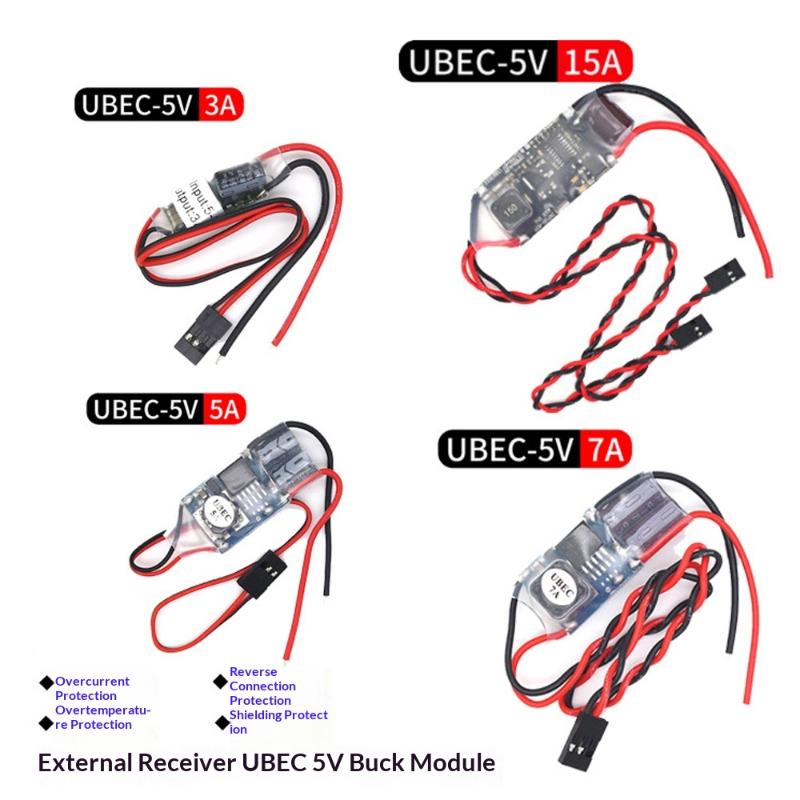 1 sztuka Pełne ekranowanie Przeciwzakłóceniowy Regulator impulsowy Ubec 5V 3A 5A 7A 15A Zasilanie zewnętrzne dla odbiornika drona FPV RC