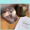 Sophisticated Fall Winter Beret Cap With Wide Brim And Sun Protection For Urban Fashion