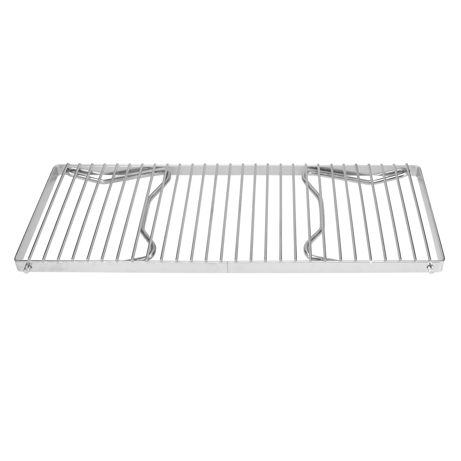 

Folding Campfire Grill Portable Stainless Steel Barbeque Cooking Rack Grate Grid