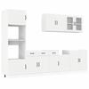 VidaXL Ensemble d'armoires cuisine 7pcs Kalmar blanc bois d'ingénierie, ensemble d'armoires, étagère de rangement, placard, 3314741