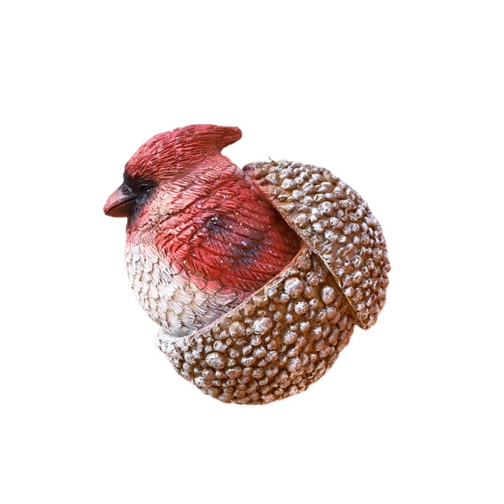 3D Resin Forest Animal In Acorn Christmas Ornament Hedgehog & Bunny Festive Hanging Decor for Home Xmas Tree Holiday Gift