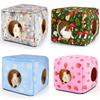 Guinea Pig Hideout Washable Guinea Pigs Hiding House Habitats Cozy Bunny Rabbit Bed for Small Pet Hamster Chinchilla Accessories