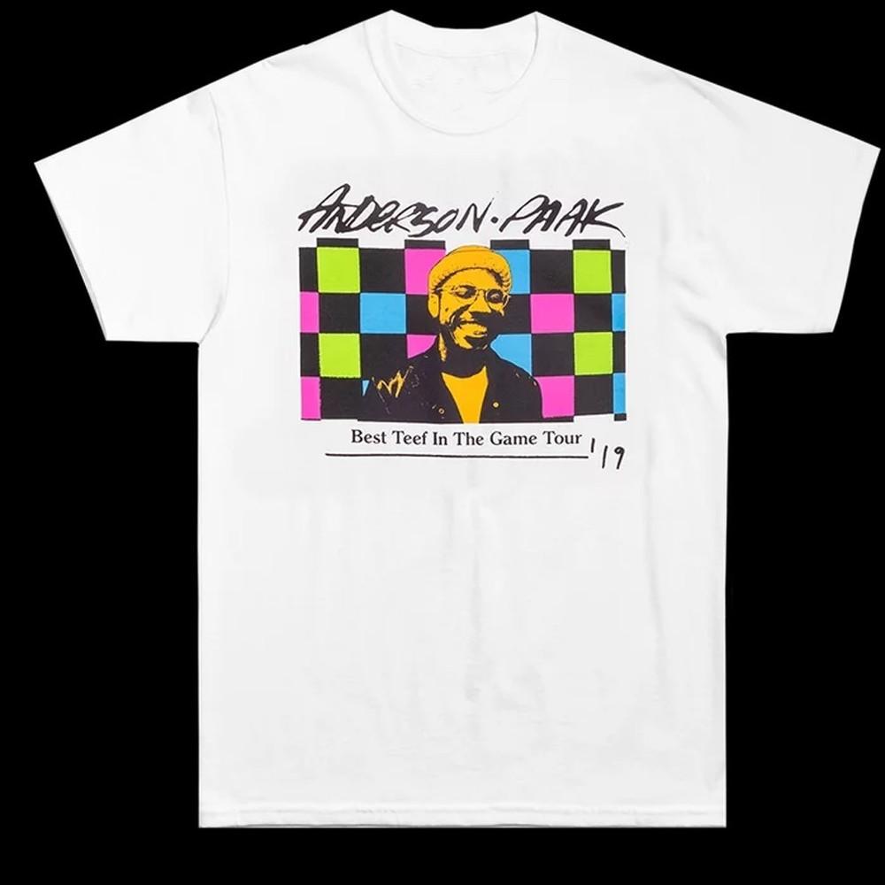 Anderson Paak best teef in the game tour Tshirt white Tee All Sizes X413 Unisex T-Shirt S