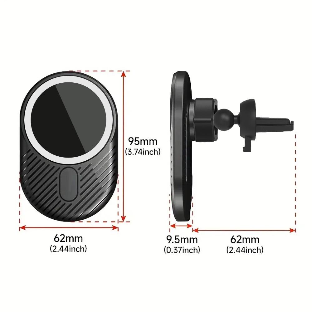 Magnetic Wireless Car Charger Vent Mount for Mag-Safe iPhone 15 14 13 12 Plus Pro Max Mini Magnet Car Charger 30W Mag Safe Ph