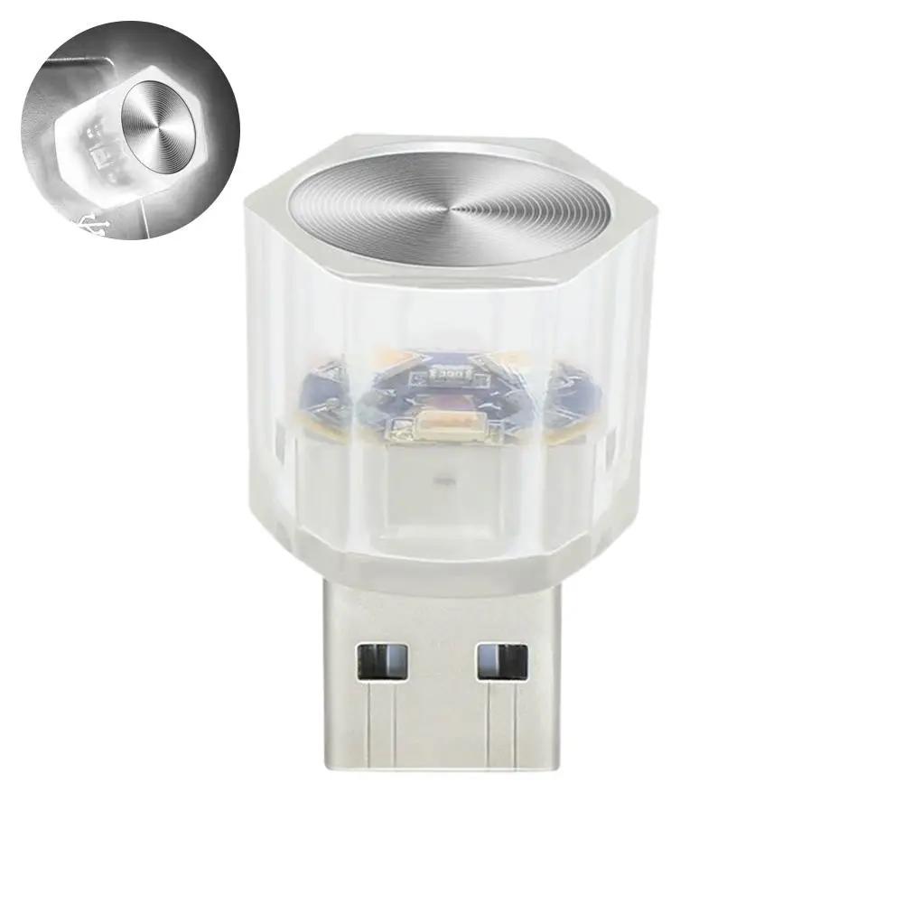 Car USB LED Ambient Light Interior Atmosphere Decorations Lamp Lamp Lights Colorful Decorative Auto Reading Accessories F3M7