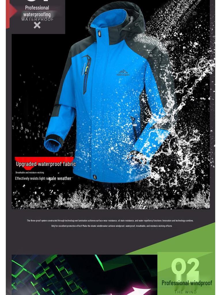 Unisex Outdoor Windproof Jacket - Single Layer, Lightweight, Waterproof Sportswear for Couples