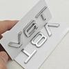 3D ABS Car Fender Side Emblem V6T V8T Logo Rear Trunk For 3TW2 S4 A4 B7 V6T Sticker A6 SQ7 Q8 R8 S8 RS8 V8T Badge Accessories 3TG2