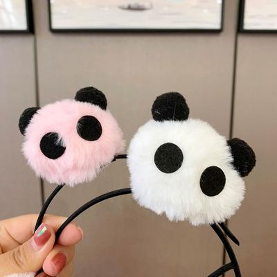Cartoon Panda Headband Animal Doll Hair Hoop Tourist Souvenirs Plush Hair Band  Streetwear