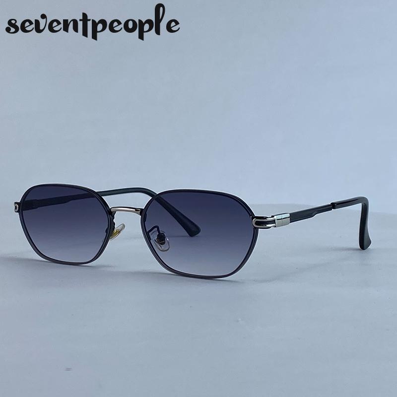 Steampunk Rectangle Sunglasses  Luxury Brand Trendy Metal Small Frame Sunglass For Ladies Classic Rectangular Shades UV400