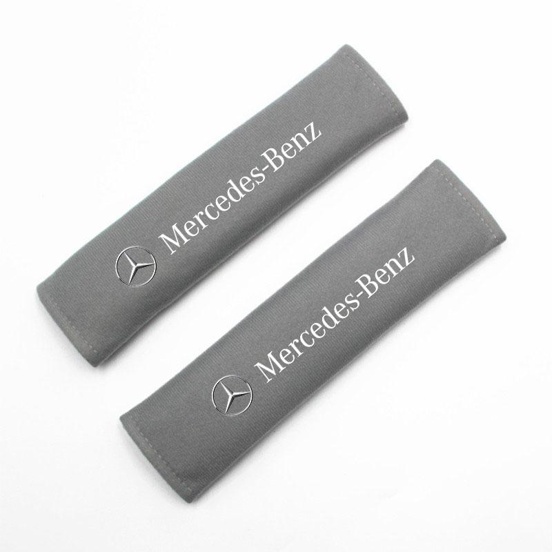 2Pcs Car Seat Belt Safety Belt Shoulder Cover For Mercedes Benz AMG W204 W205 W203 W211 W212 W213 W201 W210 W124 W126 W140