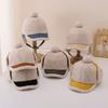 Casquette de Baseball en Polaire d'Hiver pour Enfants Chapeau à Visière avec Oreillères Chaleureux Réglable Doux Pelucheux Chapeau Chaud pour Garçons Filles 3-10 Ans