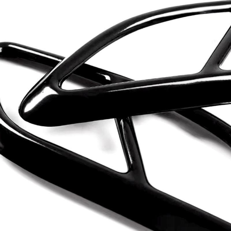 Car Muffler Exhaust Pipe Tail Cover Trim Stainless Steel 2pcs Glossy Black For Volvo S60 S90 V90 2016 2017 2018