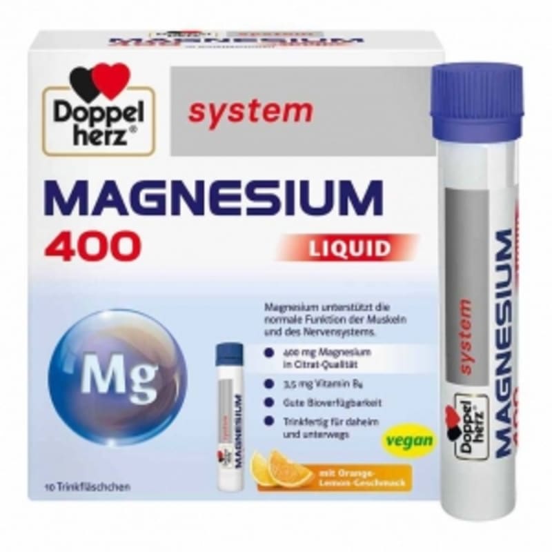 

Doppelhertz Магній 400 Рідка Система - 10 Питих Ампул