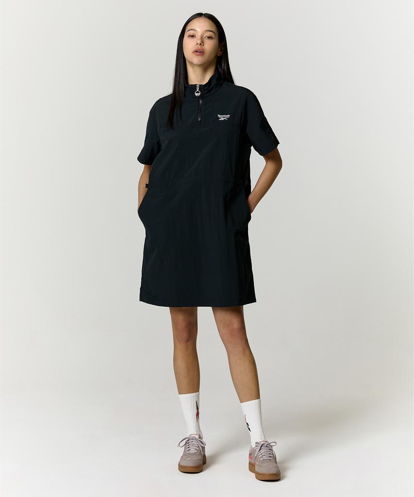 REEBOK Short Sleeve Anorak Dress (W) - Black