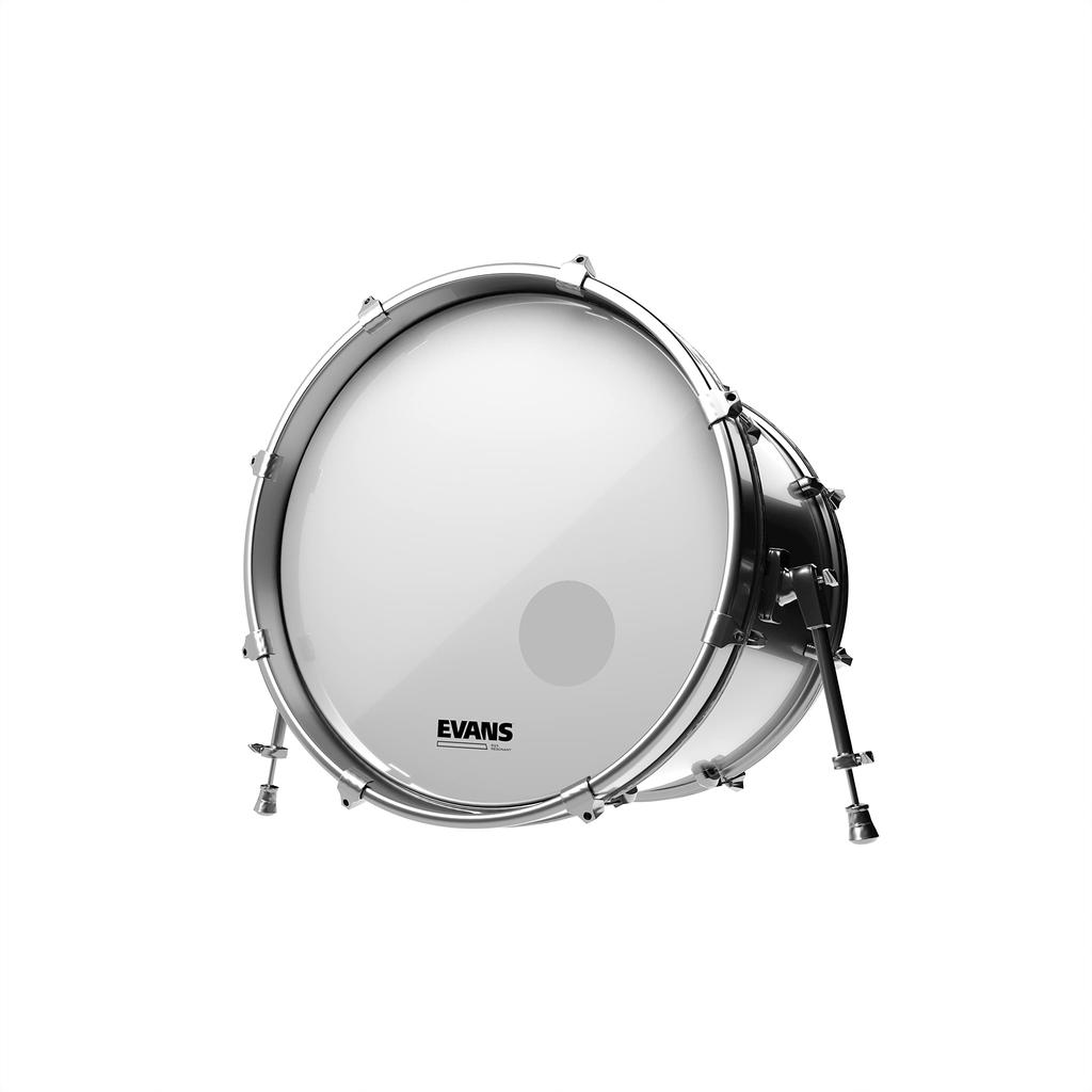 EVANS EQ3 Resonant White Bass Drum Head TT16RSW-NP (No Soundhole)  EQ3 Tom Hoop Resonant White - No Port (7.5mil + 10mil ring) 16-inch