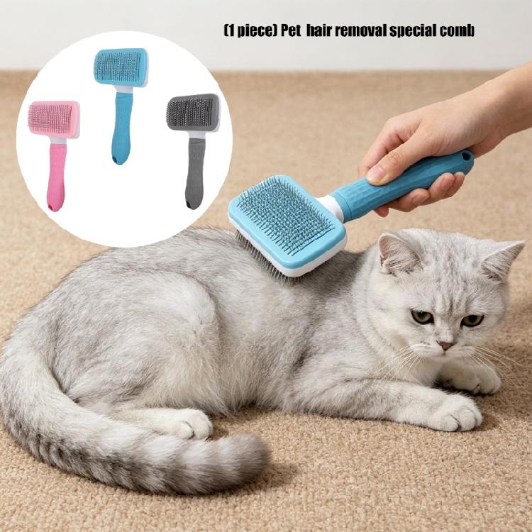 High Density Pet Grooming Brush Effectively Reduces Shedding Stress Freely Cleaning Hair Remover Comb For Home Travel